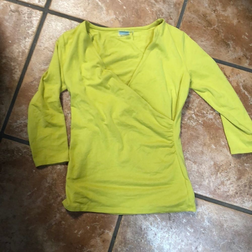 Athletica mustard shirt 